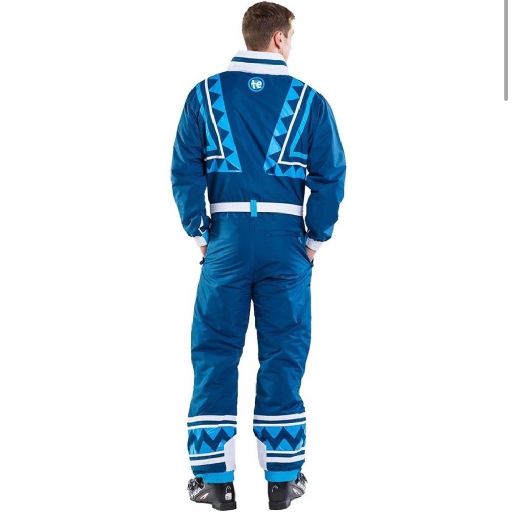 Tipsy Elves Women’s Navy Triangle Vintage Retro Snowsuit - Picture 6 of 11